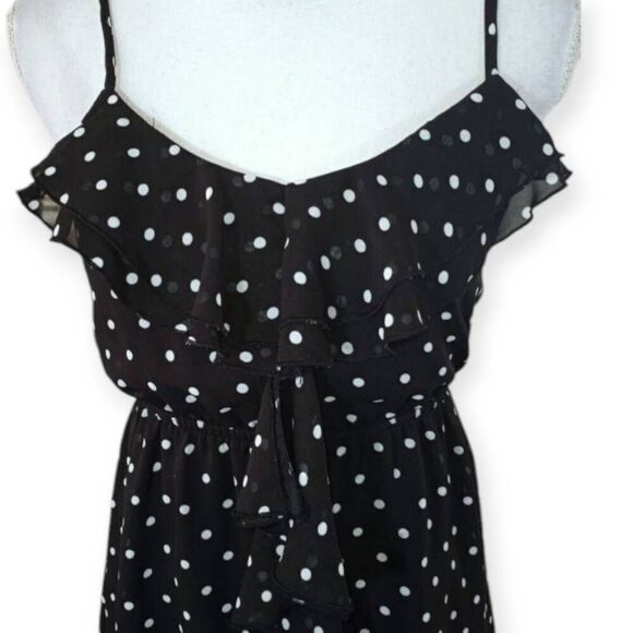 EYELASH COUTURE BLACK & WHITE POLKA-DOT DRESS SZ.XS EUC. - Picture 2 of 6